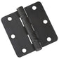 3-1/2" (89 mm) Full Mortise Ball Bearing Butt Hinge 1/4" Rad alt 0