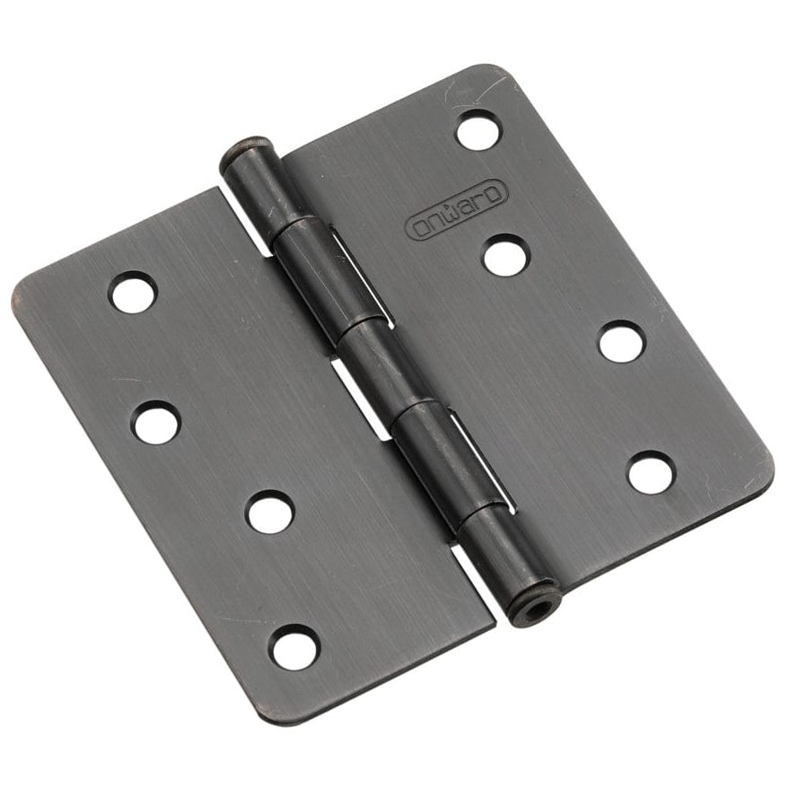 4" (102 mm) Full Mortise Butt Hinge 1/4" Radius Oil-Rubbed B alt 0