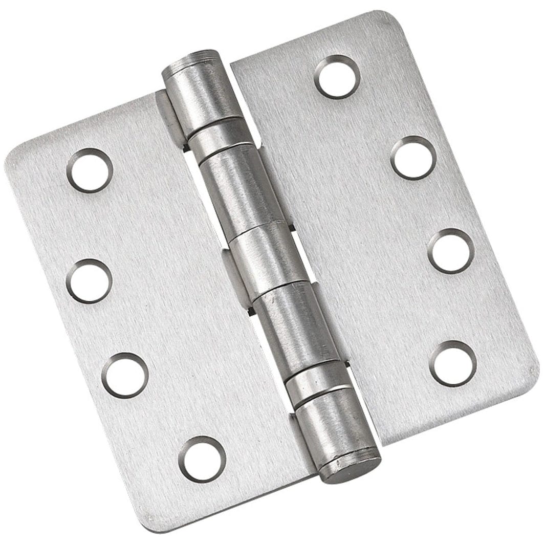 4" (102 mm) Full Mortise Ball Bearing Butt Hinge 1/4" Radius alt 0