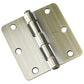 3-1/2" (89 mm) Full Mortise Butt Hinge 1/4" Radius Antique B alt 0
