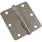 3-1/2" (89 mm) Full Mortise Butt Hinge 1/4" Radius Chrome, 1 alt 0