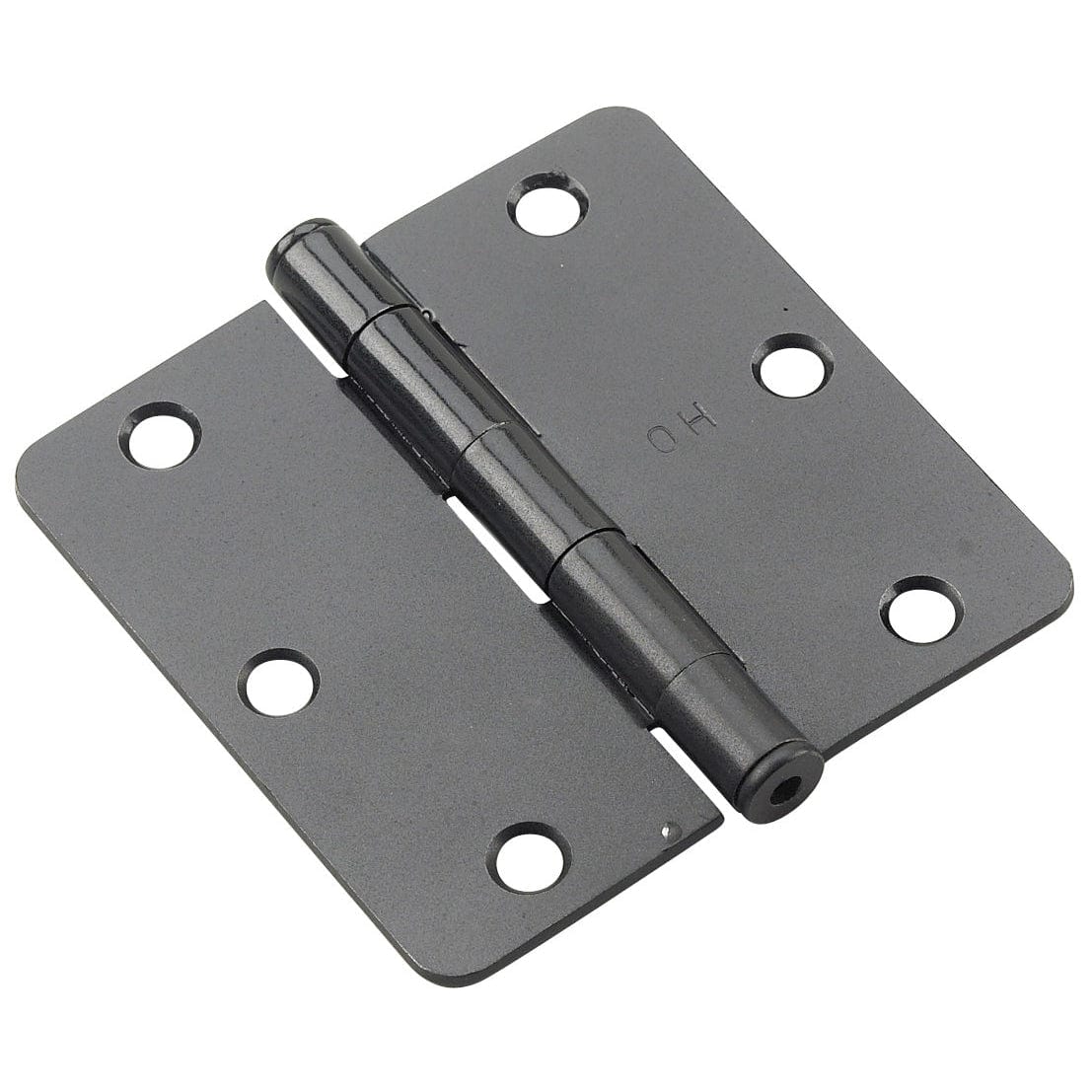 3-1/2" (89 mm) Full Mortise Butt Hinge 1/4" Radius Black, 1 alt 0