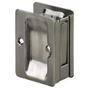 3-7/32" (82 mm) Pocket Door Pull Rectangular Antique Nickel Passage alt 0