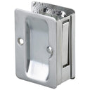 3-7/32" (82 mm) Pocket Door Pull Rectangular Brushed Chrome Passage alt 0