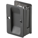 3-7/32" (82 mm) Pocket Door Pull Rectangular Black Passage alt 0