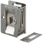 3-7/32" (82 mm) Pocket Door Pull  Rectangular Antique Nickel Privacy alt 0