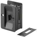 3-7/32" (82 mm) Pocket Door Pull  Rectangular Black Privacy alt 0