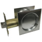 2-7/16" (62 mm) Pocket Door Pull Square Brushed Chrome Passage alt 0