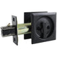 2-7/16" (62 mm) Pocket Door Pull Square Black Privacy alt 0
