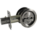 2-7/16" (62 mm) Pocket Door Pull Round Antique Nickel Privacy alt 0