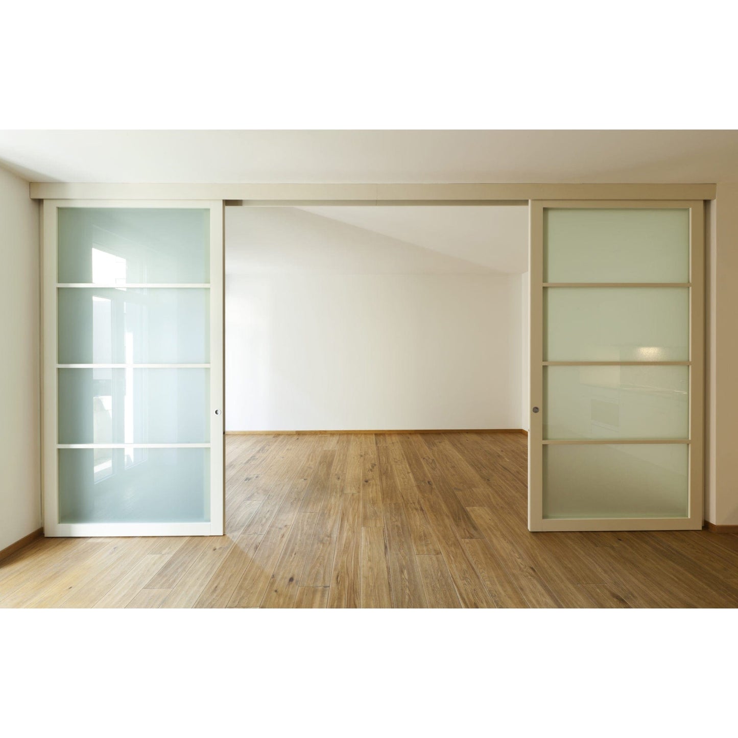 2-7/16" (62 mm) Pocket Door Pull Round Bright Brass Privacy alt 0