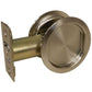 2-7/16" (62 mm) Pocket Door Pull Round Brushed Nickel Passage alt 0
