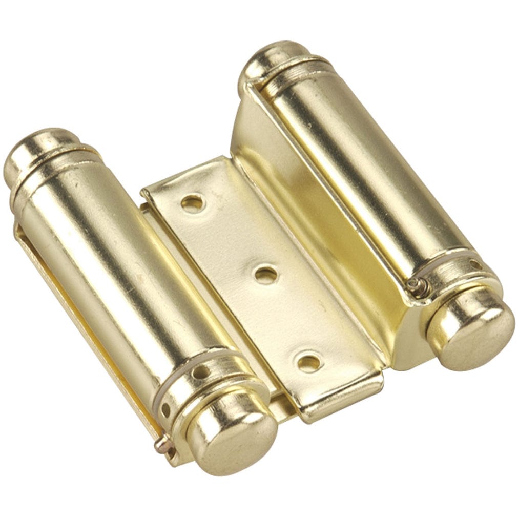 3'' Double Action Spring Hinge Brass, 1 Pair alt 0
