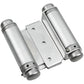 3'' Double Action Spring Hinge Satin Chrome, 1 Pair alt 0