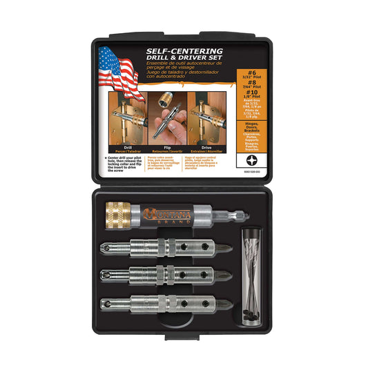 Self-Centering Drill & Driver Set - 16 Piece alt 0