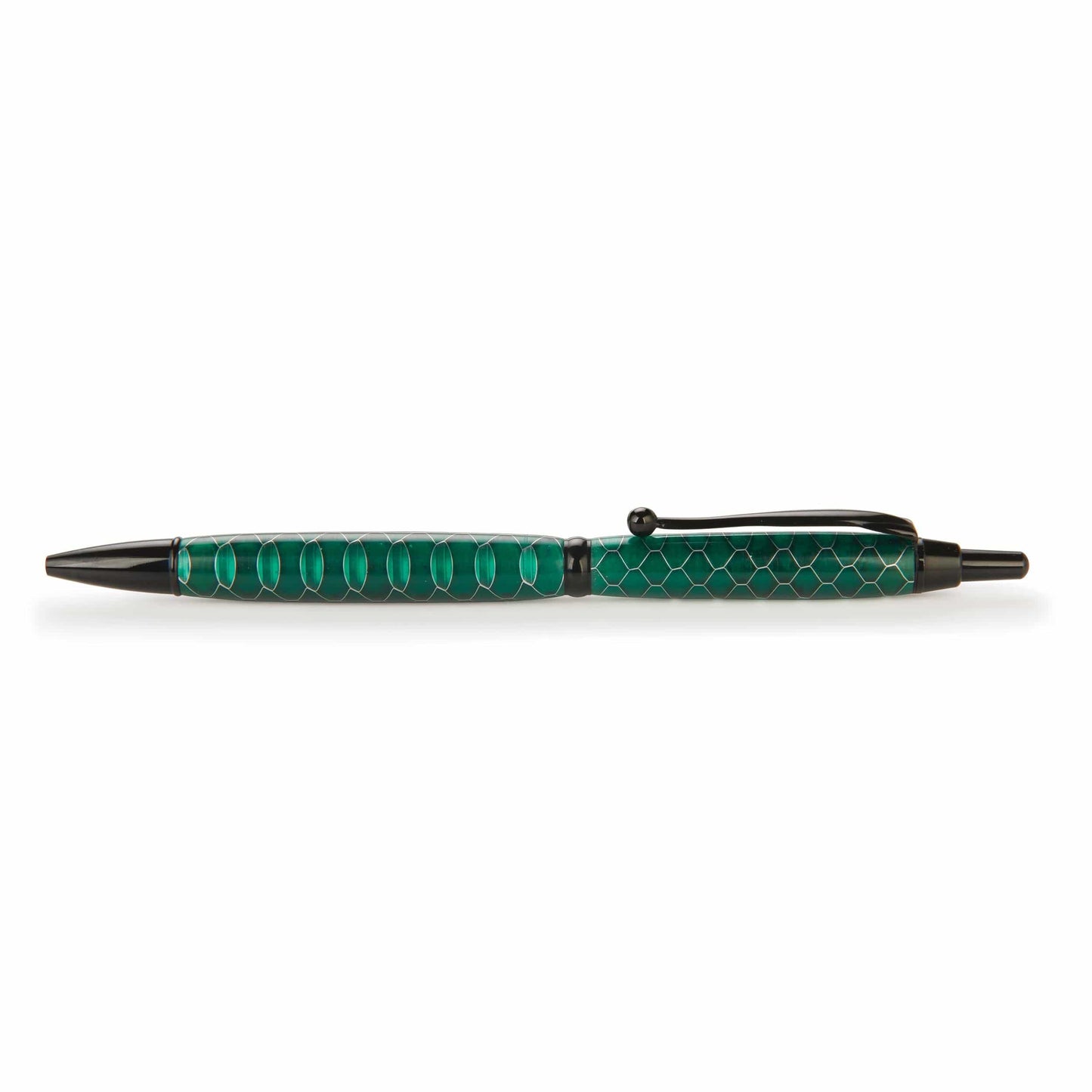 7mm Slim Style Click Pen Kit Schmidt Mech Black Chrome alt 0
