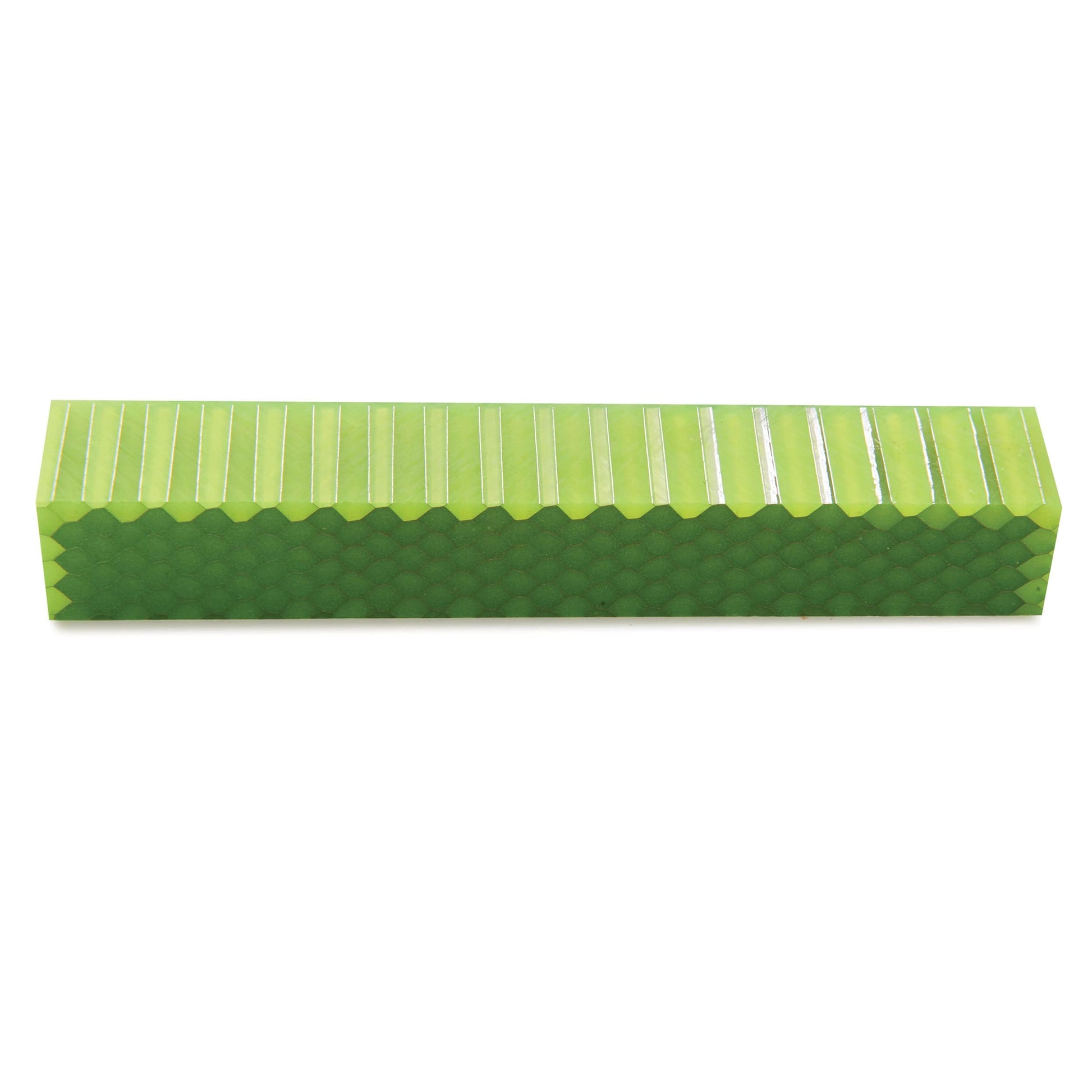 Acrylic Honeycomb Pen Blank Flo Yellow alt 0