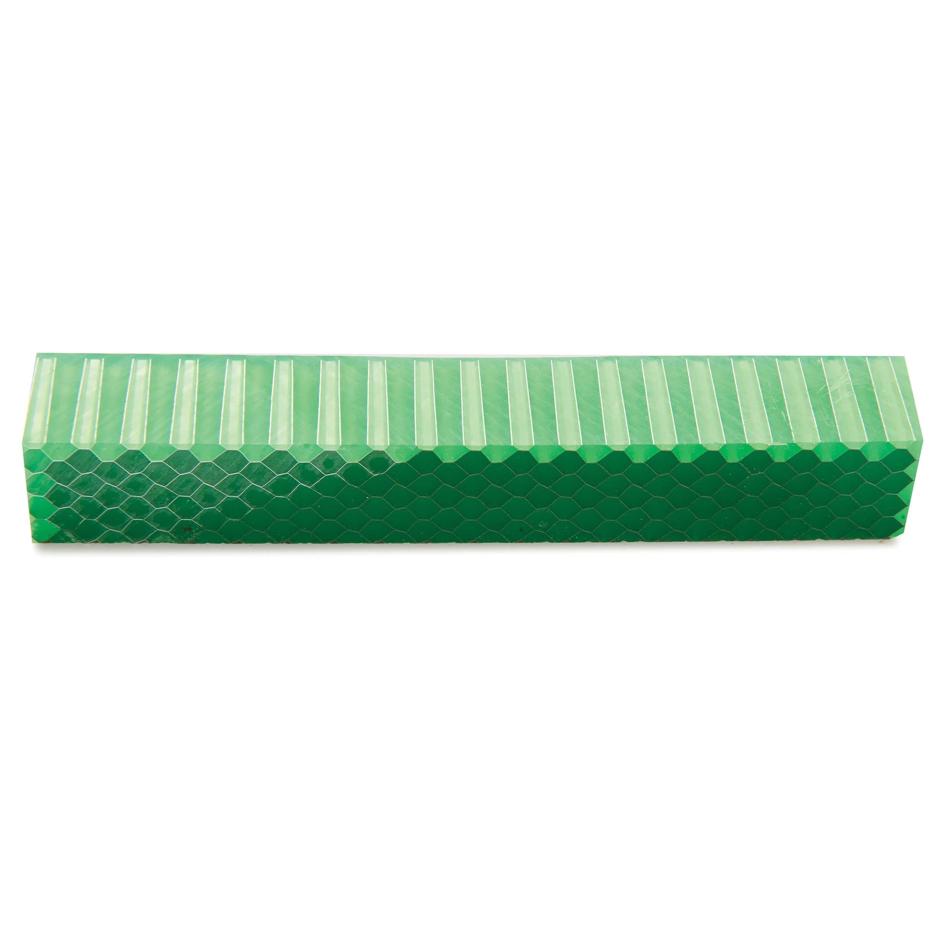 Acrylic Honeycomb Pen Blank Flo Lime Green alt 0