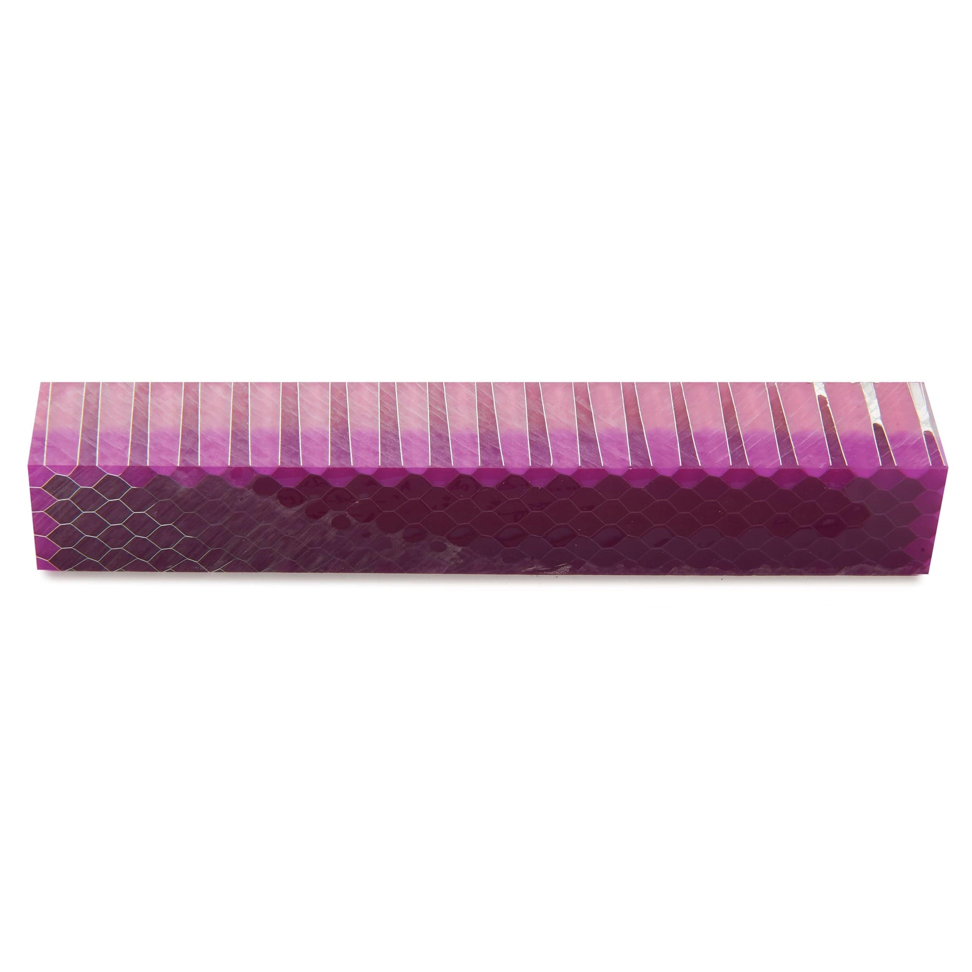Acrylic Honeycomb Pen Blank Purple Passion alt 0