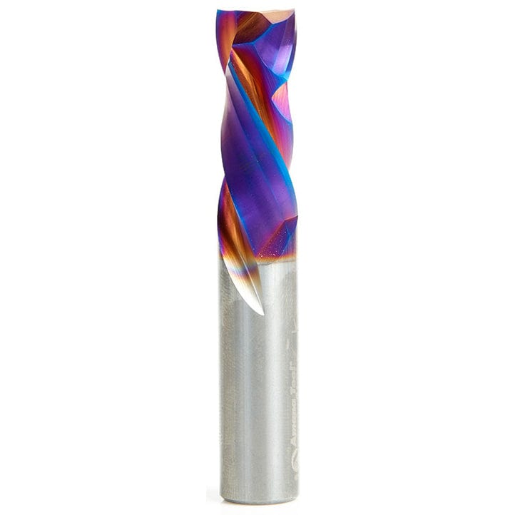 46188-K Compression Spiral Double Flute Router Bit 1/2"D 1-1/4"CH 1/2"SH" 3"OL alt 0
