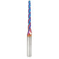 46284-K 2D/3D Carving 1 Deg Tapered Angle Ball Nose Triple Flute Router Bit 1/8"D 1-1/2"CH 1/16"R 1/4"SH 3"OL alt 0