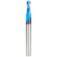 46424-K Spiral Up-Cut Ball Nose Double Flute Mirror Finish Router Bit 3/32"R 1/2"CH 3/16"D 1/4 SH 2-1/2"OL alt 0