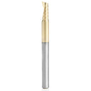 51406-Z Spiral O Single Flute Aluminum Cutting Up-Cut ZrN Coated Mirror Finish Router Bit 1/8"D 5/16"CH 1/8"SH 1-1/2"OL alt 0