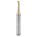 51454-Z Spiral O Single Flute ZrN Coated Aluminum Cutting Up-Cut Mirror Finish Router Bit 1/8"D 1/2"CH 1/4"SH 2"OL alt 0