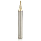 51474-Z Spiral O Single Flute ZrN Coated Aluminum Cutting Up-Cut Mirror Finish Router Bit 1/8"D 1/4"CH 1/4"SH 2"OL alt 0