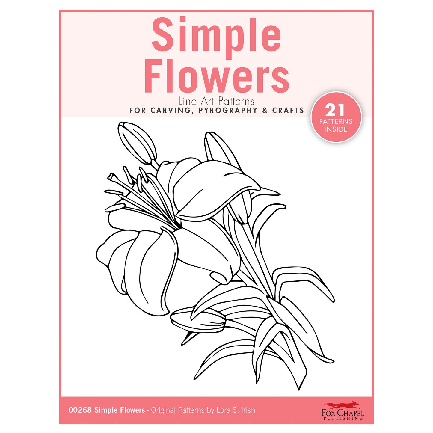 Simple Flowers Carving Patterns Pack alt 0
