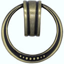 Beaded Elegance Ring Pull Satin Brass alt 0
