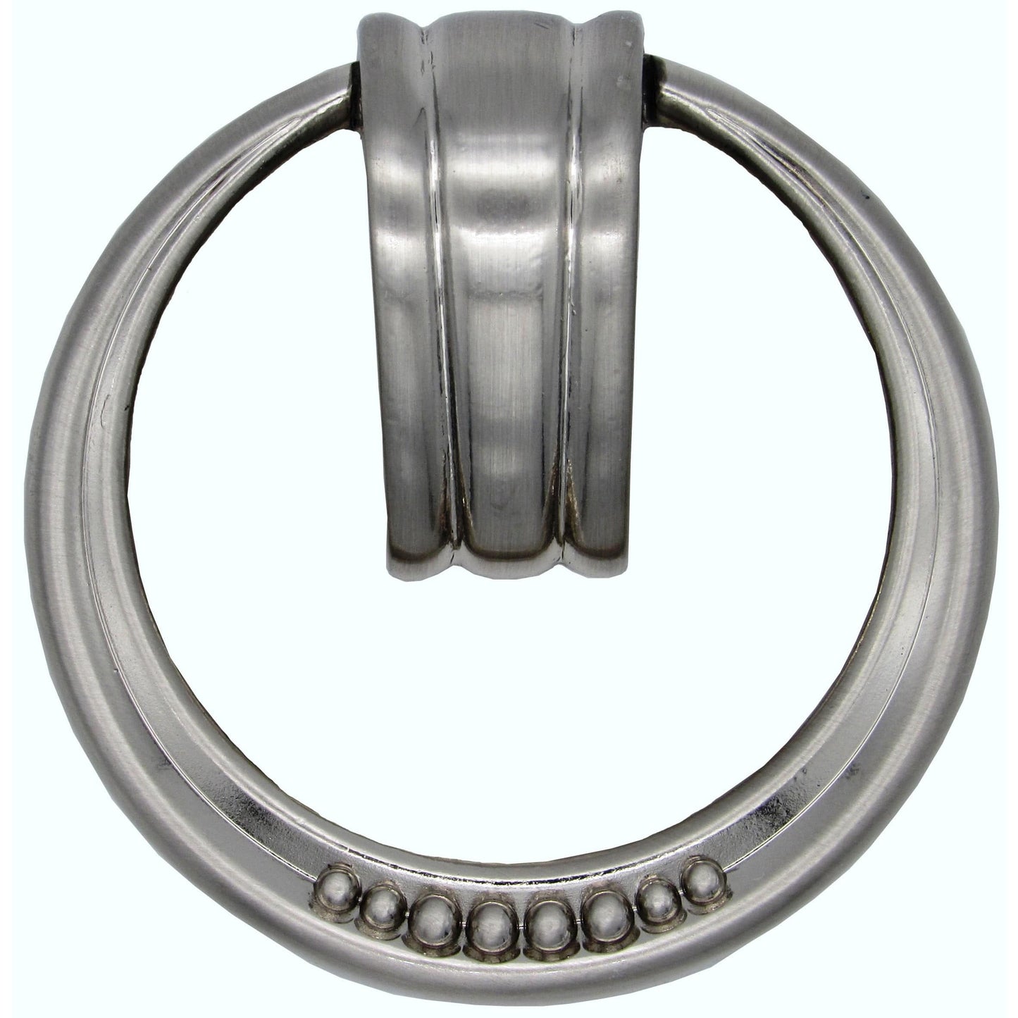 Beaded Elegance Ring Pull Satin Nickel alt 0