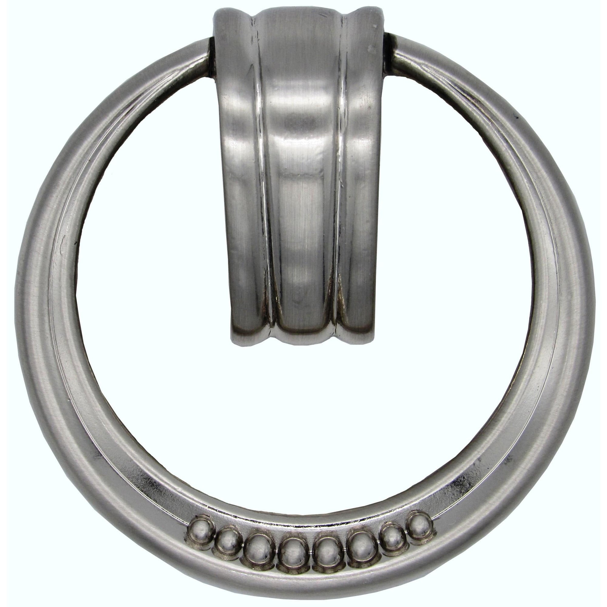 Beaded Elegance Ring Pull Satin Nickel alt 0