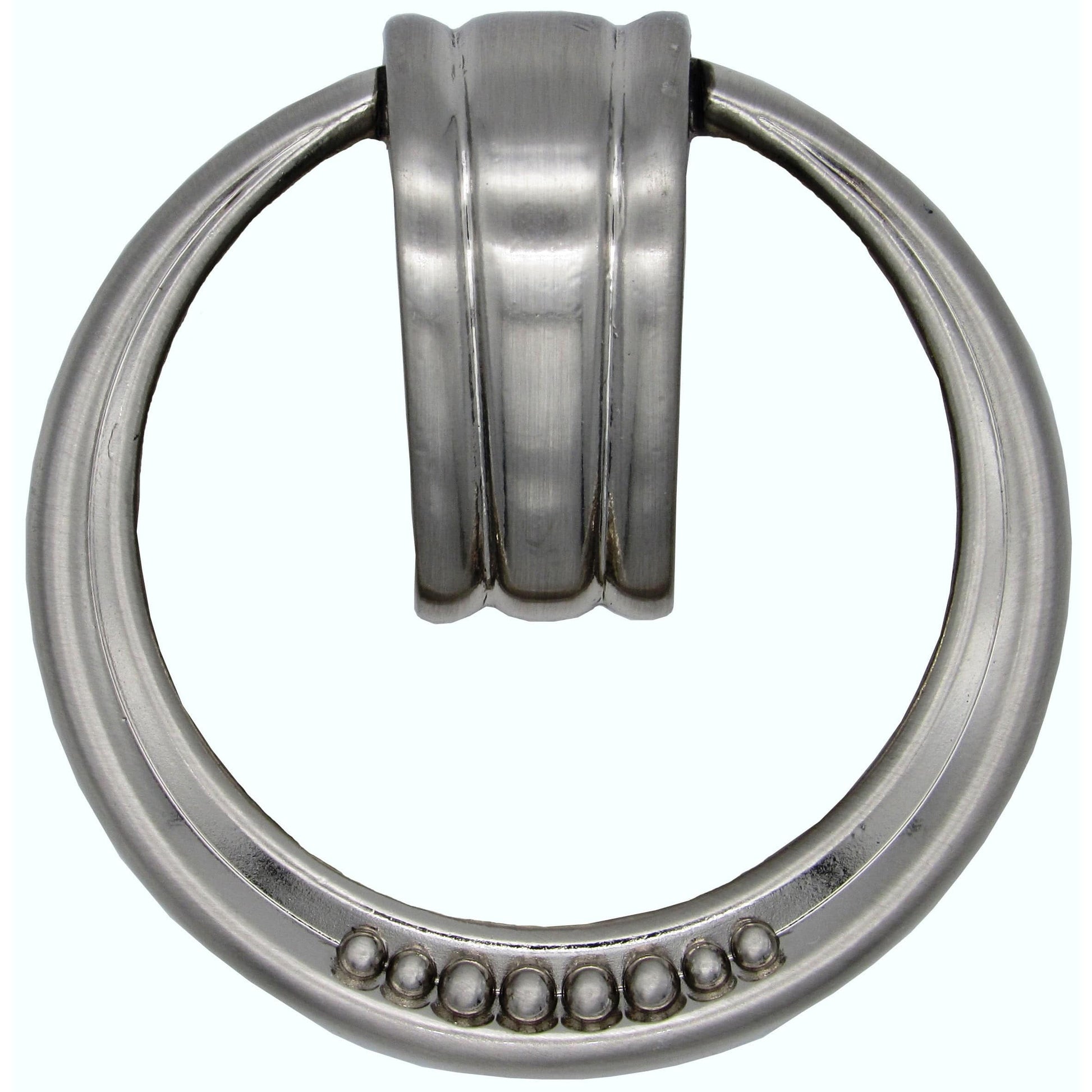 Beaded Elegance Ring Pull Satin Nickel alt 0
