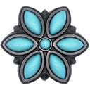 Turquoise Flower Knob Nickel Oxide alt 0