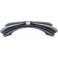Beaded Elegance Dual Mount 3" or 3-3/4" Center Arched Pull Pewter Oxide alt 0