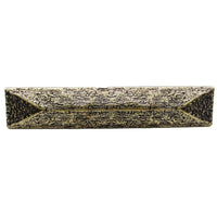 Rustic Pyramid Pull 3-3/4" Center Brass Oxide alt 0