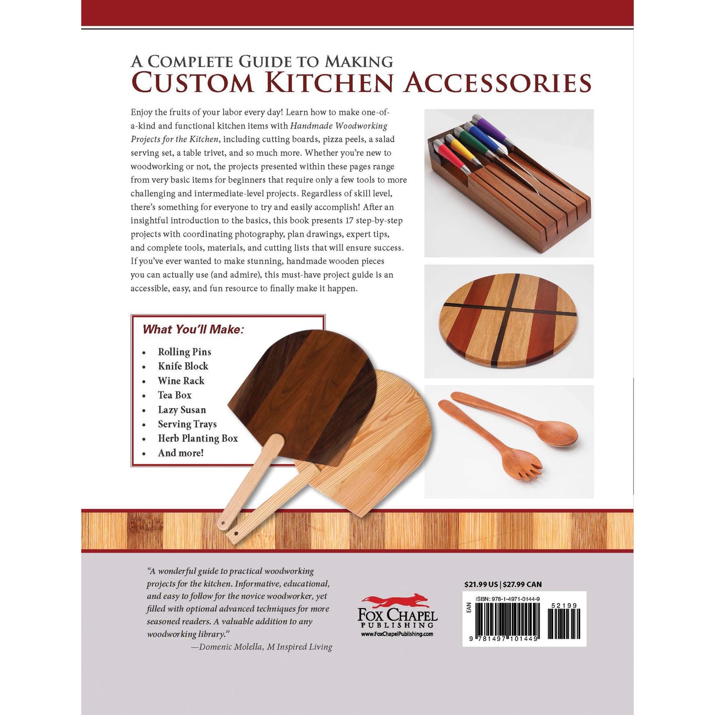 Handmade Woodworking Projects for the Kitchen alt 1