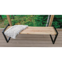 Cube Bench Legs - 20" - Black - Pair alt 0