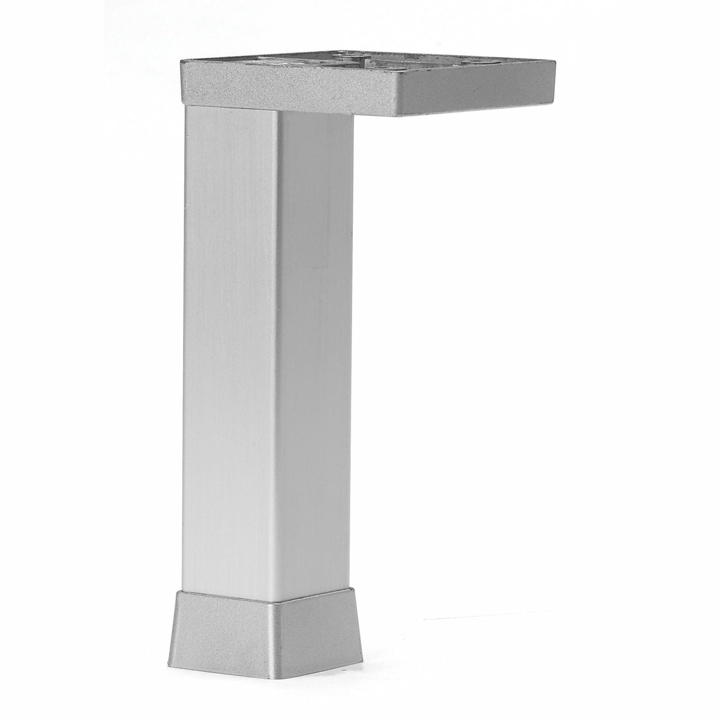 5-29/32" (150 mm) Adjustable Furniture Leg Aluminum alt 0