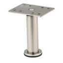3-15/16" (100 mm) Borsa Adjustable Furniture Leg Satin Nickel alt 0
