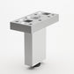 5-29/32" (150 mm) Adjustable Contemporary Versatile T or L Shaped Furniture Leg Aluminum alt 0