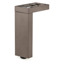 7-7/8" (200 mm) Adjustable Contemporary Versatile T or L Shaped Furniture Leg Bronze alt 0