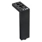9-27/32" (250 mm) Adjustable Contemporary Versatile T or L Shaped Furniture Leg Matte Black alt 0