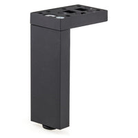 13-3/4" (350 mm) Adjustable Contemporary Versatile T or L Shaped Furniture Leg Dark Brown alt 0