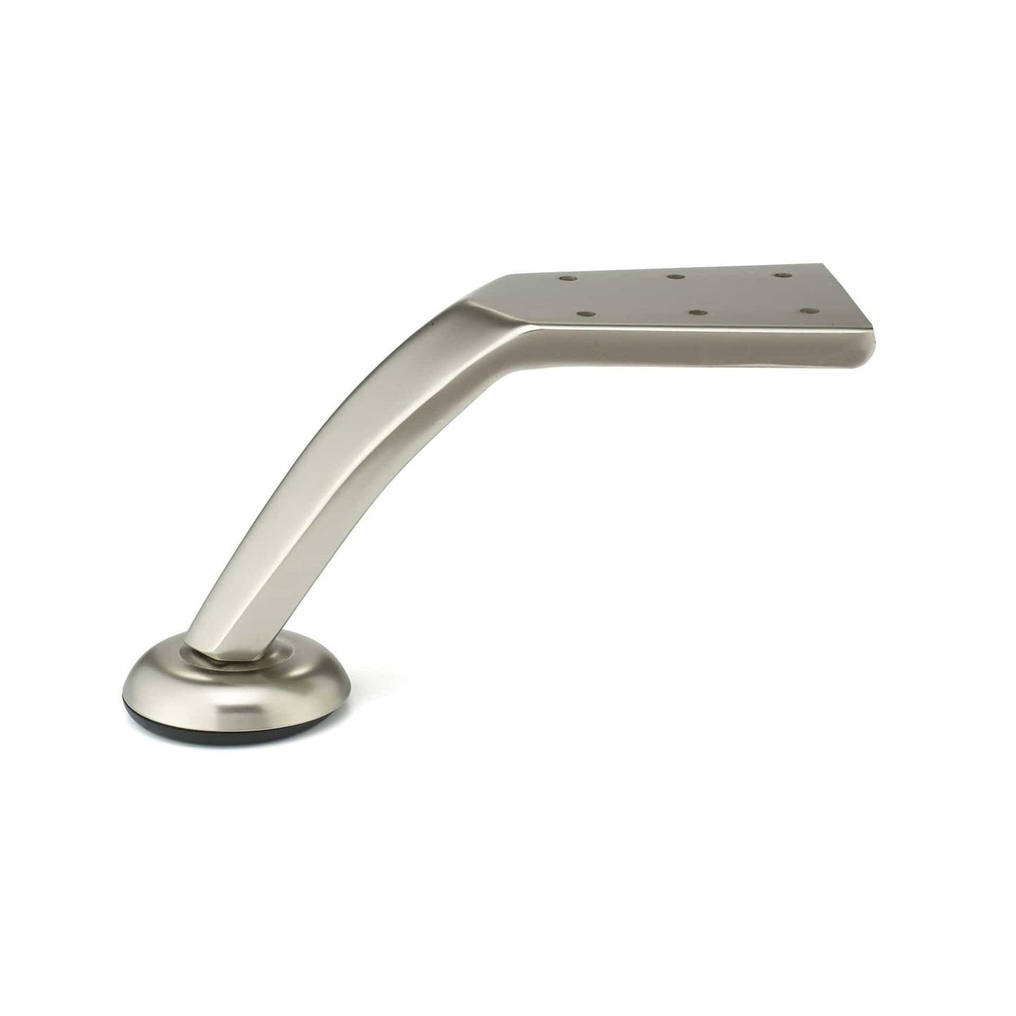 4-9/16" (116 mm) Contemporary Furniture Leg Brushed Nickel alt 0