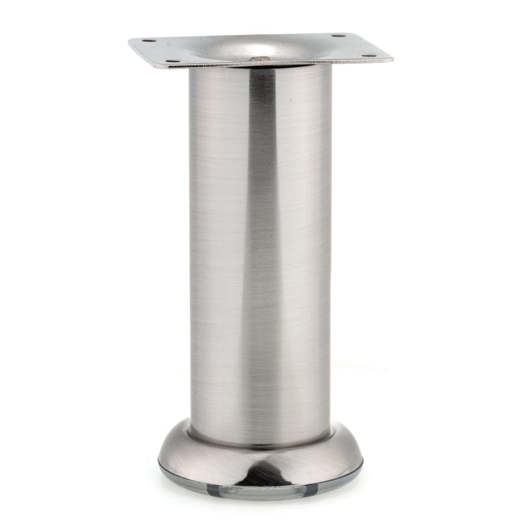 5-29/32" (150 mm) Contemporary Furniture Leg Brushed Nickel alt 0