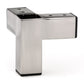 3-15/16" (100 mm) Contemporary Furniture Leg Brushed Nickel alt 0