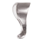 6" (152 mm)  Curved Furniture Leg Brushed Aluminum alt 0