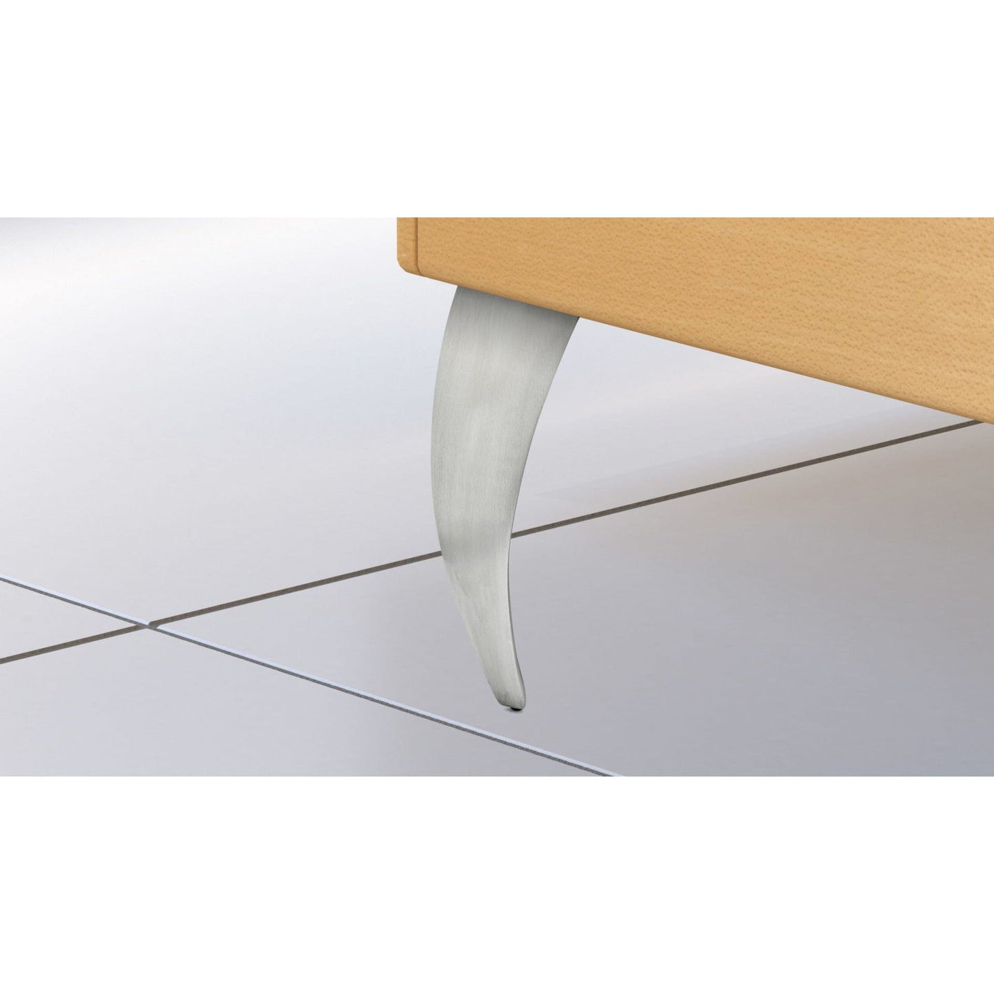 8" (203 mm) Aluminum Furniture Leg Brushed Aluminum alt 0